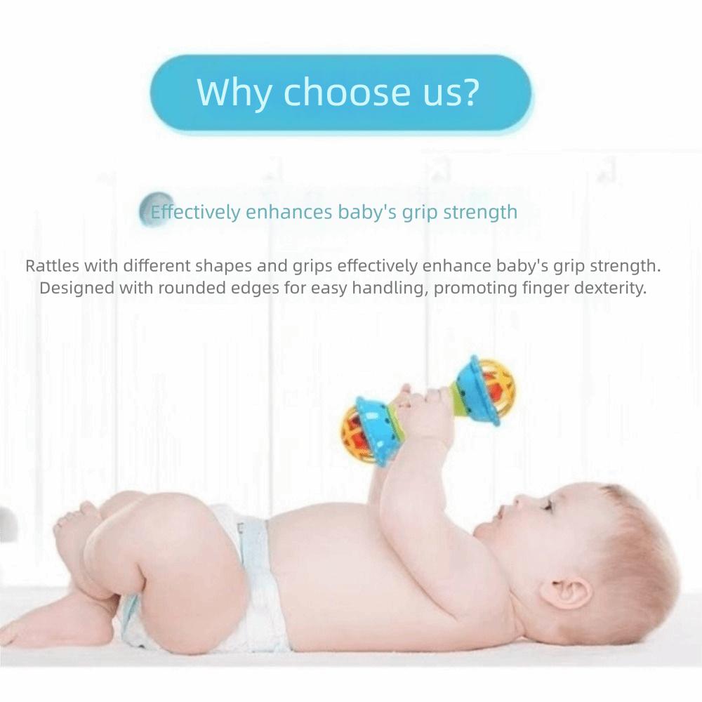 Музыкальные игрушки для жевания Ручка-держатель Колокольчики для рук Погремушка для малыша Подарок для детей