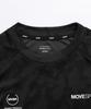 Move Sports Descente Футболка мужская с коротким рукавом для тренировок с защитой от УФ-лучей, размер M, защита, влагоотводящая, быстросохнущая, эластичная, футболка, DX-C2854AZ, черная,