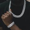 Cuban Links Chain For Men 13mm Necklace Gold Silver Plated Necklaces Chain Diamond