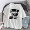Женские футболки японского аниме «Атака Титанов» Levi Ackerman Eye Punk Tops Summer Harajuku Oversized Готическая футболка с коротким рукавом