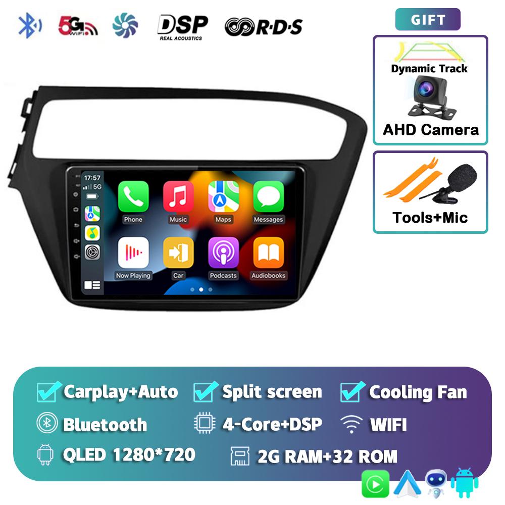 Android 14 Carplay Auto Car Radio For Hyundai I20 2018 2019 GPS Multimedia Player  Stereo Video Head Unit 360 Camera 4G+WiFi DSP