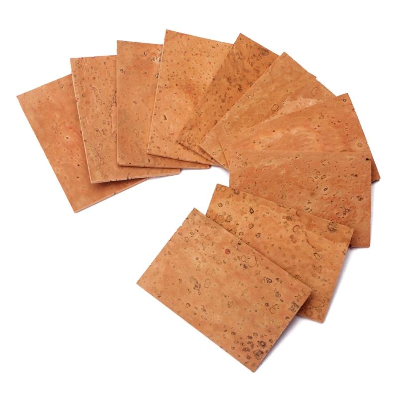 10 Pieces Saxophone Neck Cork Practical Neck Cork Sheet Musical Instrument Accessories for Alto Soprano Tenor Saxophone