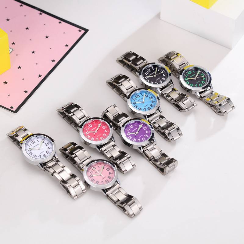 Children Digital Quartz Watch For Kids Stainless Steel Band Gift For Boys And Girls