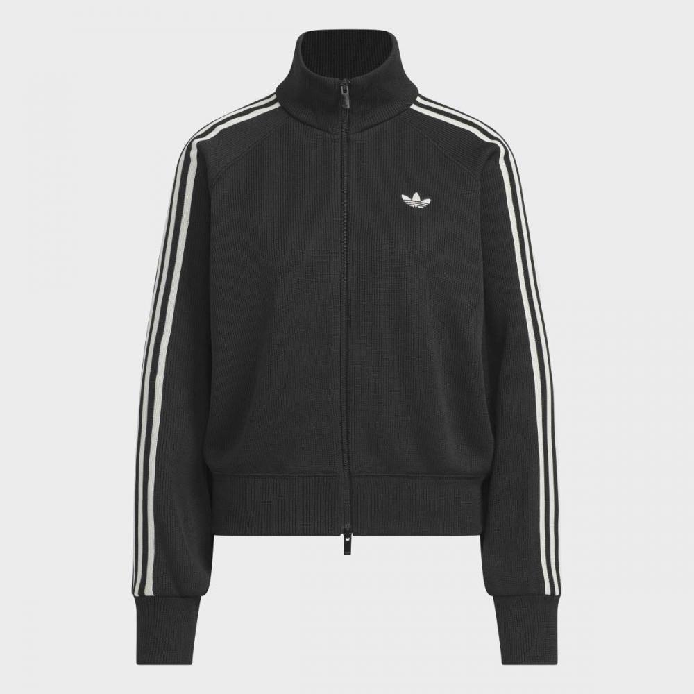 Adidas Women Knit Balloon Track Top Black Kq5488