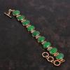 Граненый браслет из замбийского изумруда Медный браслет Регулируемый браслет-цепочка Браслет ручной работы из натурального драгоценного камня Медные украшения Подарки для жены