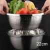 Multi Functional Stainless Steel Vegetable Bowl Drain Basket Kitchen Cooking Storage Tool Stainless Steel Sink Drainer Basket