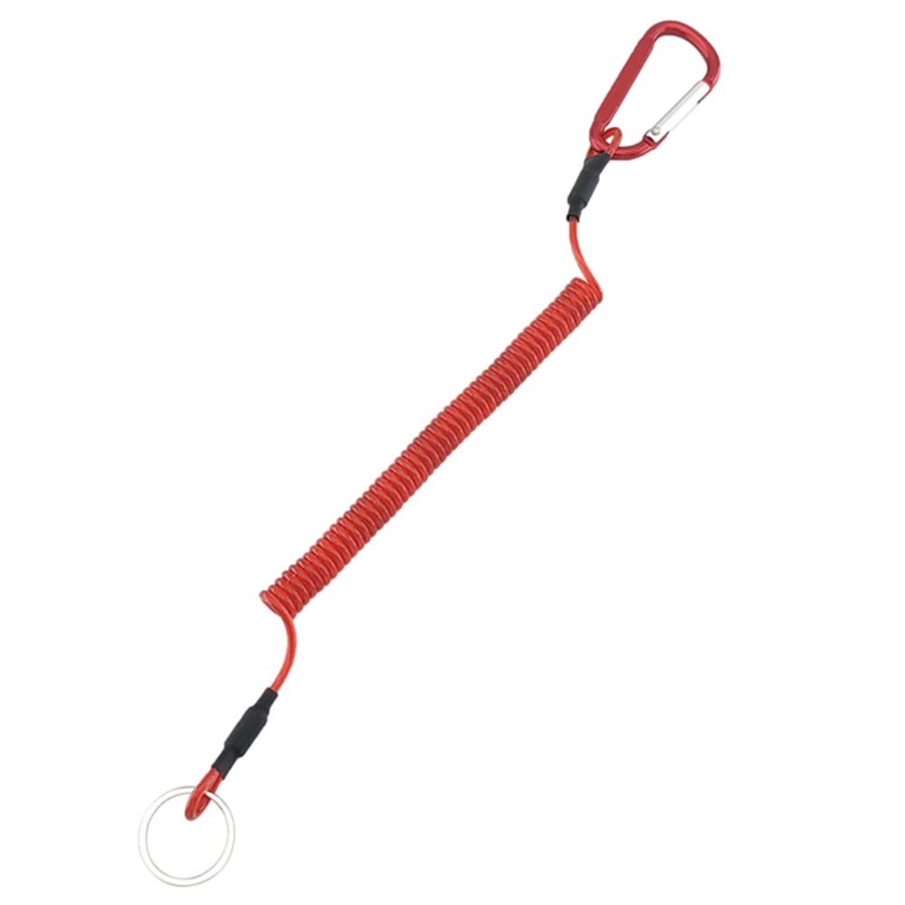 Tool Tether Hard Hat Lanyard Safety Rope Fishing Lanyards Spiral Coiled Lanyard Spring Elastic Rope