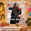 Counter-Strike Personalized Wall Tapestry Custom Name Text Polyester Hanging Decor Home Room