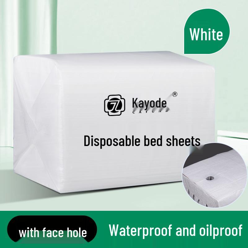 Waterproof, Oil-Proof Disposable Beauty Salon Bed Sheets with Hole - 100 Breathable Isolation Pads.