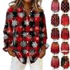 Женская рубашка с пуговицами с цветочным принтом, повседневная рубашка с длинными рукавами, блузки, повседневные базовые топы больших размеров