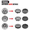New 2026 Emblems 4pcs 55mm 65mm Car Badge Wheel Center Hub Cap For Volkswagen VW GTI Polo Golf Passat Tiguan Taigo Caddy R Rim Covers Acc EK1