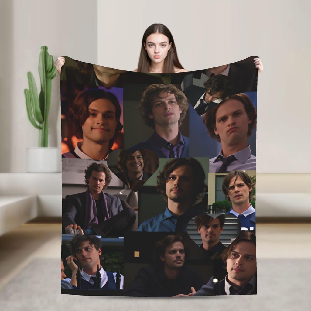 Новое поступление Criminal Minds Спенсер Рид Плед Теплый Мягкий Модный Плюшевый Плед Путешествия Фланелевая Постельная Покрывало Покрытие для Кровати