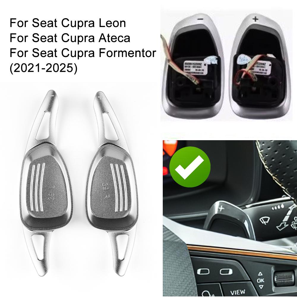 For Cupra Formentor LEON Ateca 2025 2025-2025 2025 Car Steering Wheel Shift Paddle Gear Paddles DSG Extension Aluminum Alloy