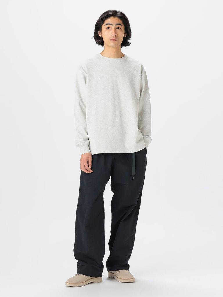 B:MING LIFE STORE by BEAMS Men's ASH L/S TEE B:RelaxFit H/W_CN (Size S_92140229147)