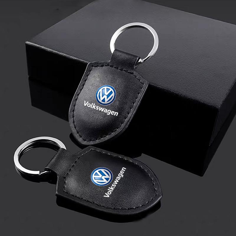 Volkswagen Брелок для ключей в стиле автомобиля Кожаный брелок Декоративный подарок для VW Golf Caddy Amarok Atlas T5 Phaeton Scirocco Jetta Tiguan Nh8