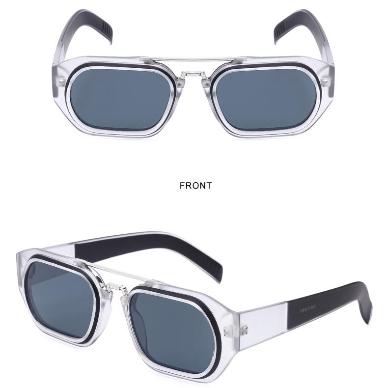 Женские солнцезащитные очки с защитой от солнца, защита от ультрафиолета, модные ретро-квадратные солнцезащитные очки с двойным лучом, мужские очки для вождения, уличной стрельбы