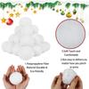 10 Pack Snow Fight Balls 2.8 Inch Large Size Christmas & Winter Holiday Realistic Fake Snow Toys for Indoor & Outdoor Snow Fight & Toss Game