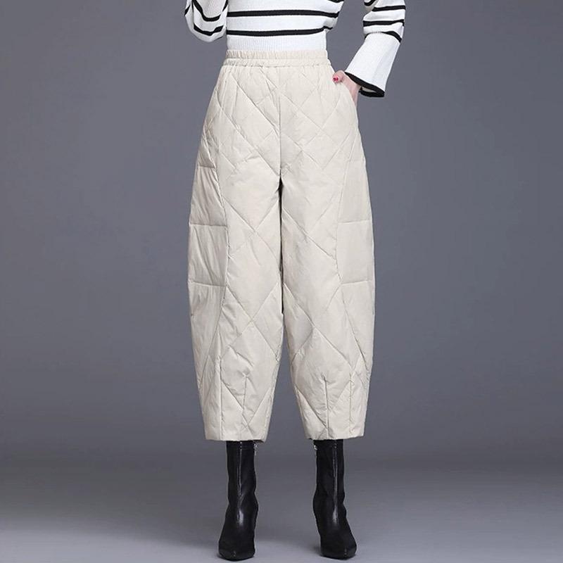 2024 Теплые легкие хлопковые шаровары с высокой талией
