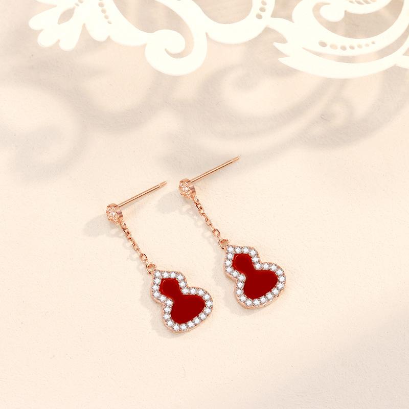 Серьги-гвоздики из белой тыквы-рябчика, агат с длинной бахромой, модные женские простые украшения для ушей