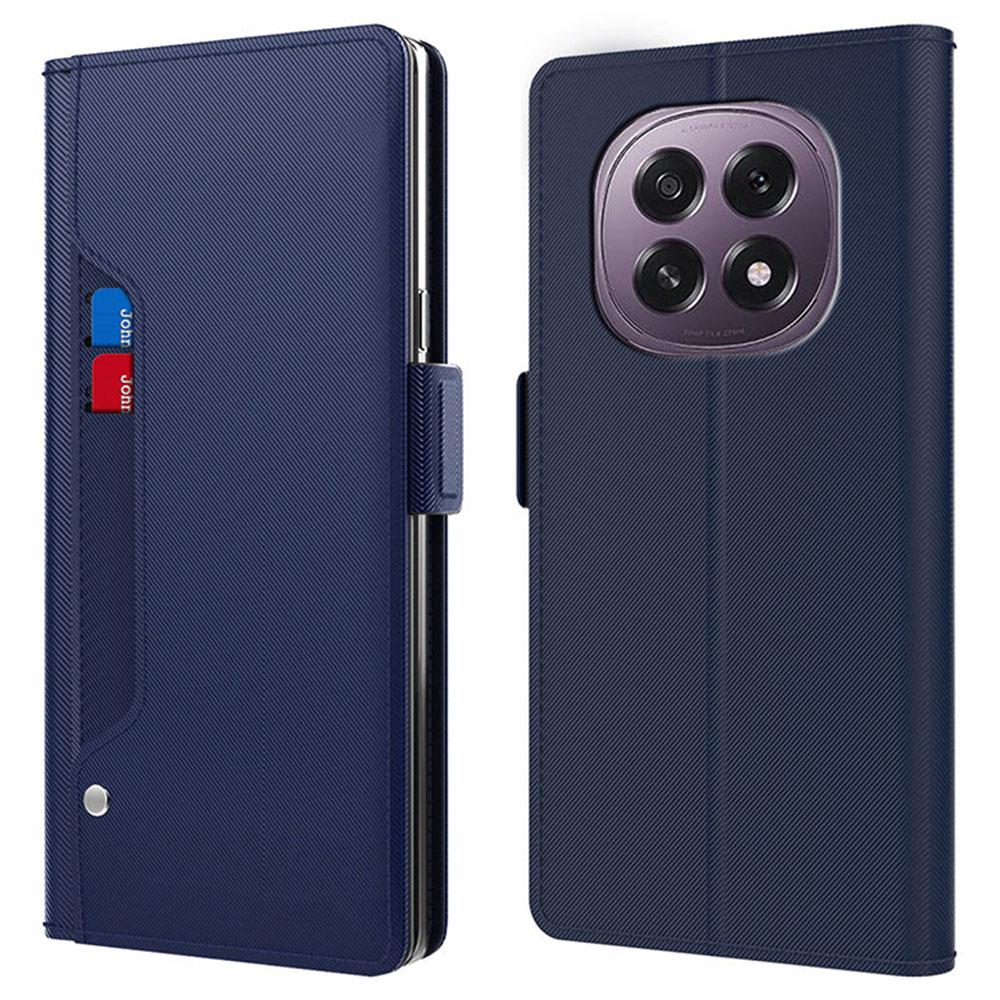 For Oppo F29 5G/A5 5G Case Stand PU Leather Phone Cover Card Holder Mirror