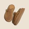 Women's Baotou Half Slippers Women's Thick-soled Spring and Autumn Lazy Boken Cool Slippers Are Comfortable
