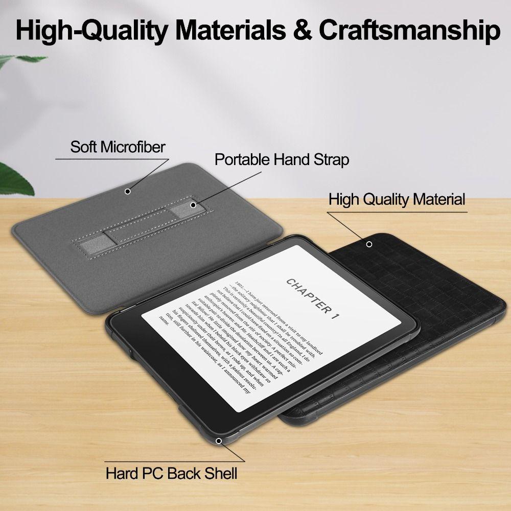 Чехол для Kindle Paperwhite 2026 7 дюймов 12-го поколения, обложка Colorsoft, защитный корпус из ПУ-кожи, автоматический сон/пробуждение, ручная поддержка