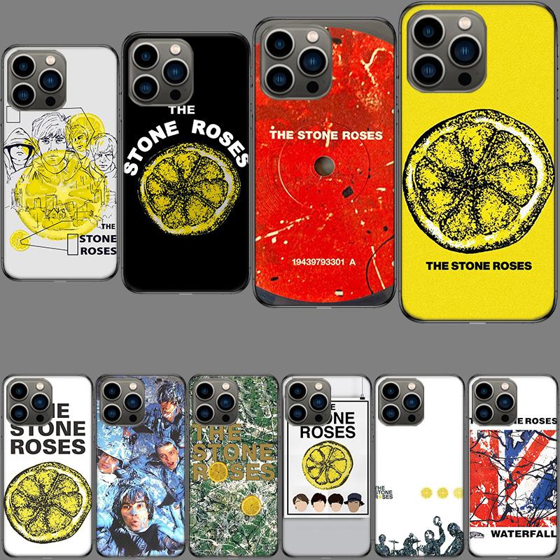 Чехол для телефона Stone-R-Roses для iPhone 16E 15 Pro 14 Plus 17E 16 17 Pro Max Air 11 12 13 Mini Ударопрочный Capa Милый Чехол TPU