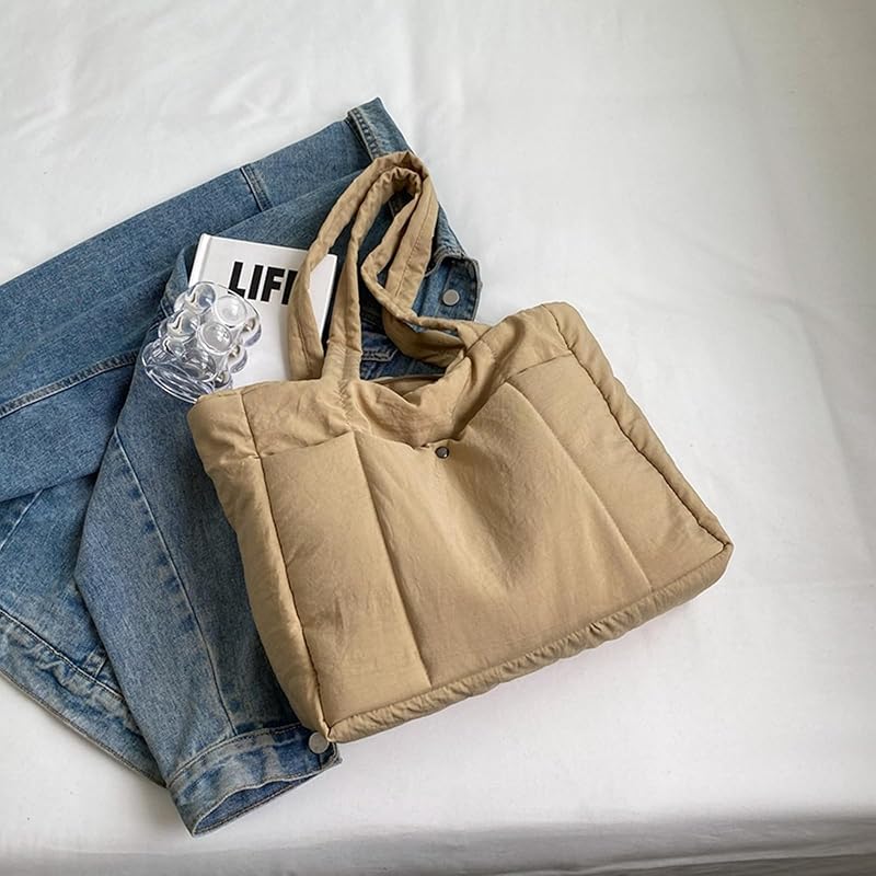 [Tuten] женская сумка-тоут Сумка через плечо Сумка для мам Однотонная сумка через плечо большой емкости Большая легкая сумка на молнии для поездок на работу Поездки в школу