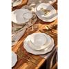 Maria Fine Bone 59 Piece Dinner Set For 12 People Round Gold
