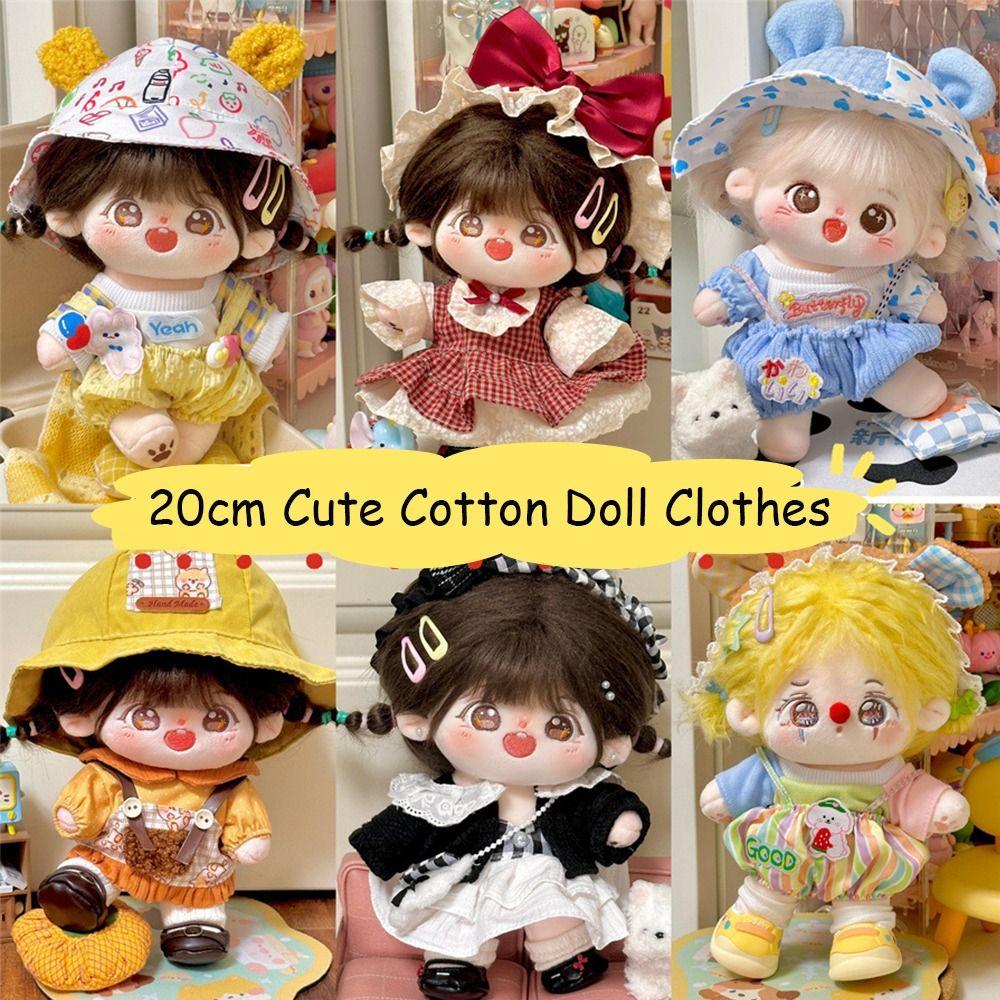 Handmade Cotton Doll Clothes Lolita Overalls Doll Accessories for EXO Idol Dolls