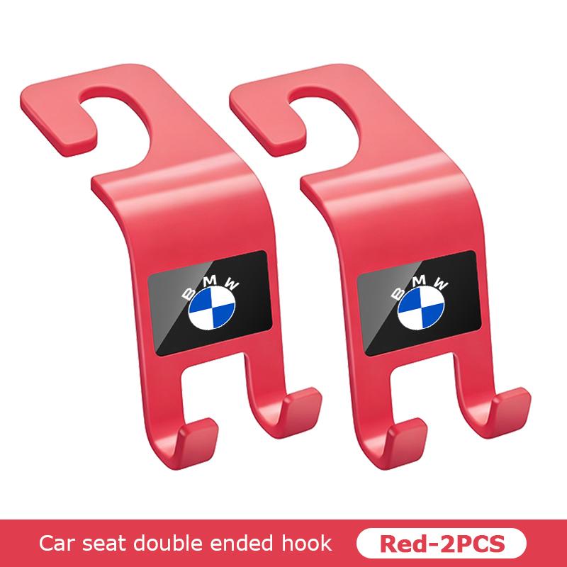BKSN4 Car Seat Back Dual Head Hook Multifunctional Holder Hooks For BMW M 1 3 4 5 6 7 Series M3 M6 F01 F02E34 E36 E70 F10 X6 X1