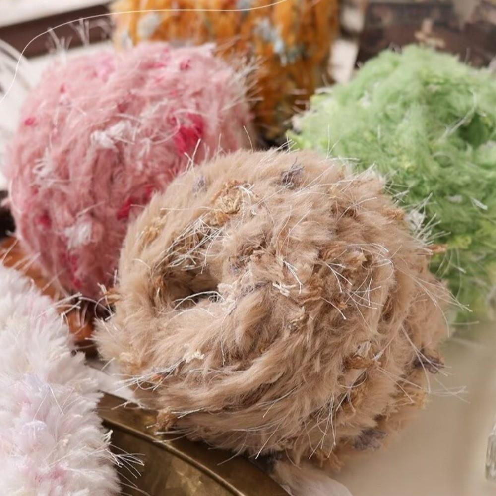 Mixed Flowers Fancy Yarn Colorful Woven Thread New Blended Yarn Knitted Scarf Hat Sweater