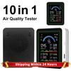 Детектор качества воздуха для PM2.5 PM10 CO AQI CO2 TVOC HCHO Темп с WiFi Оповещения в приложении для PM2.5 PM10 CO AQI для Дома Офиса Растений