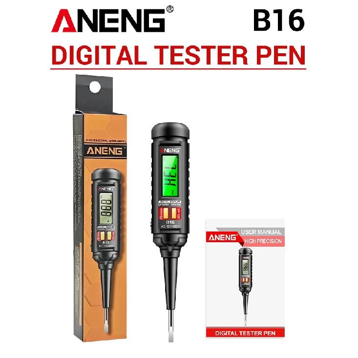 ANENG B16 Intelligent Digital Induction Test Pen 12V-300V Non Contact Test Pen Zero Wire Breakpoint Detection with Backlight