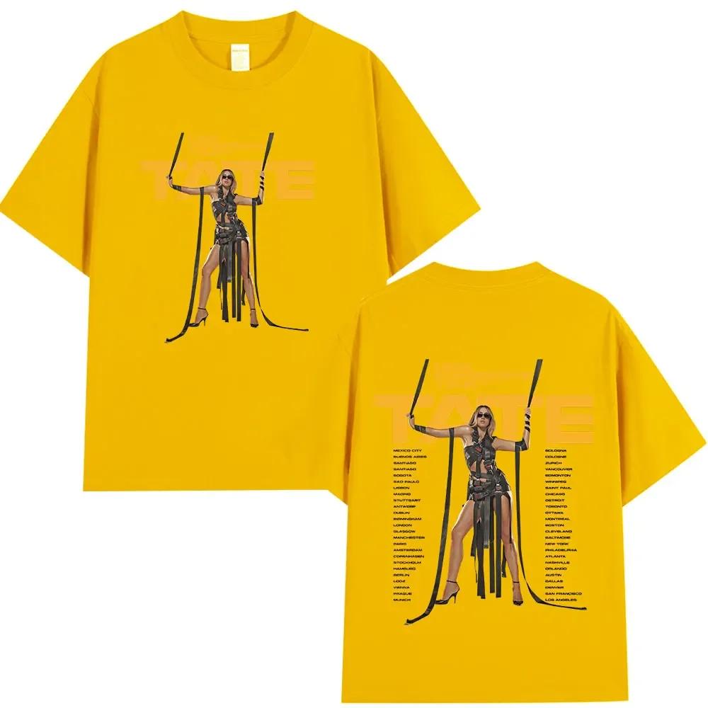 Tate McRae Miss Possessive Tour 2025 TShirts Unisex Unisex Harajuku ONeck Short Sleeve T Shirts Cotton Casual Tshirt Fans Gift