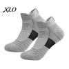 Moisture Wicking Fitness Socks Men Sports Socks, Athletic Cushioned Crew for Running Basketball Sturdy Exercise And Outdoor Training, Breathable