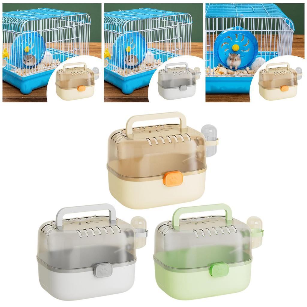 Hamster Cage Carry Case Convenient Enclosure Ventilation Versatile Small Animal Cage for Sugar Glider Hedgehog Small Animals