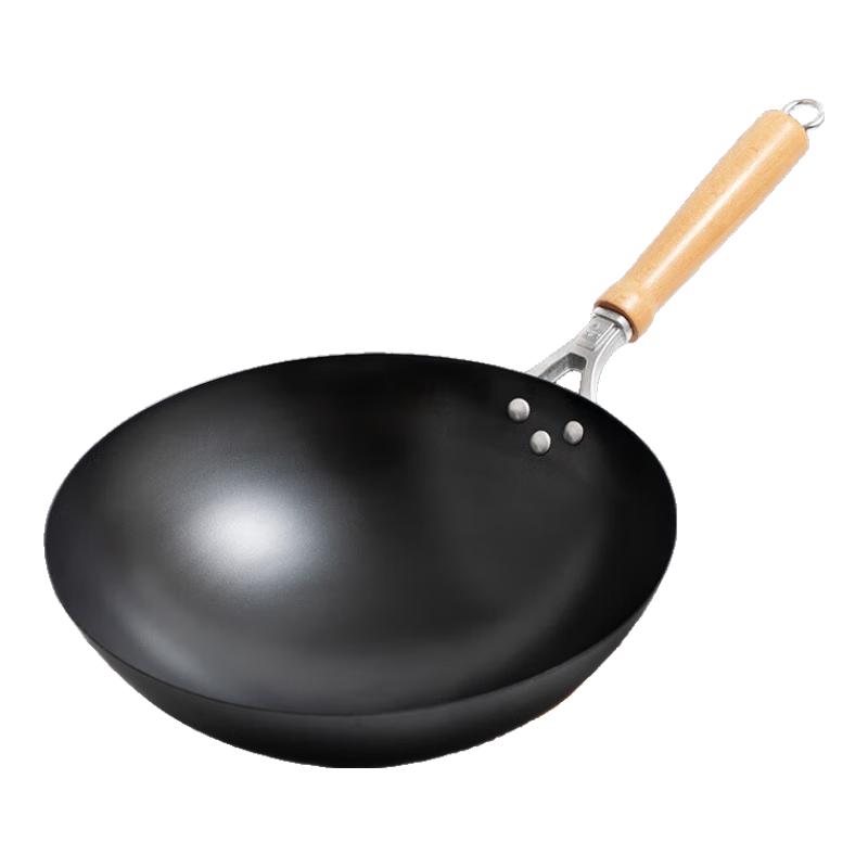 Чугунный вок JITIECHUI Zhangqiu, ручная ковка, seasoned