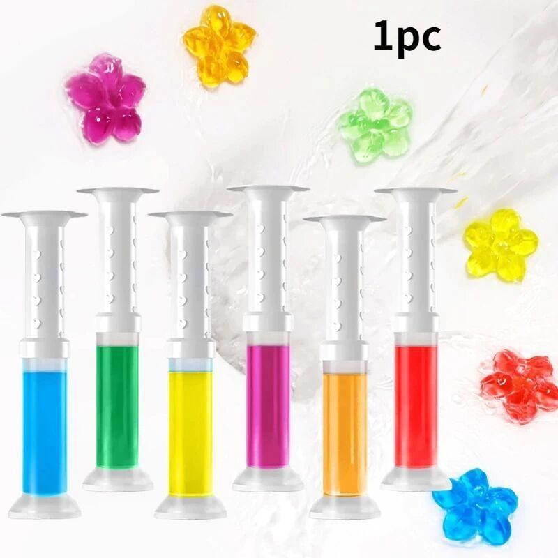 1pc Flower Stamp Toilet Gels,Toilet Cleaning Gel,Toilet Gel Stamp Stops Limescales and Stains with Air Freshening Scent, Deodorizing Clean