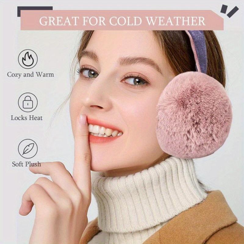 1 шт. наушники, женские наушники, зимние аксессуары, пушистые плюшевые складные наушники для девочек и женщин