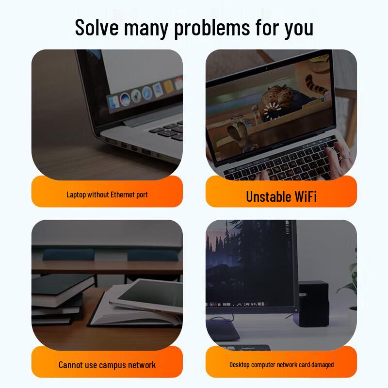 Адаптер SanZhe USB-C к Gigabit Ethernet