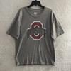 Синяя футболка 84 NCAA Ohio State для мужчин, серая, с графикой, с коротким рукавом, с круглым вырезом