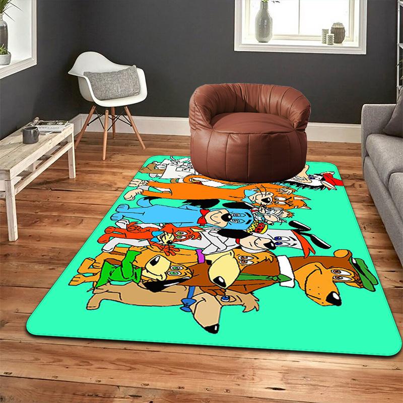 Vibrant Cartoon Animal Print Rug Floor Mat for Living Room or Bedroom Soft and Comfortable Carpet a Gift for Birthday and Holiday.ZFF0913239