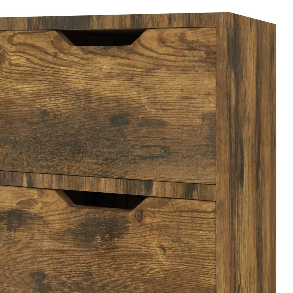 Vidaxl Szafka, Przydymiony Dąb, 90X30X72 Cm, Materiał Drewnopochodny