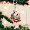 Keychain Loop Car Ornament Acrylic Animal Ornament  Valentine's Day