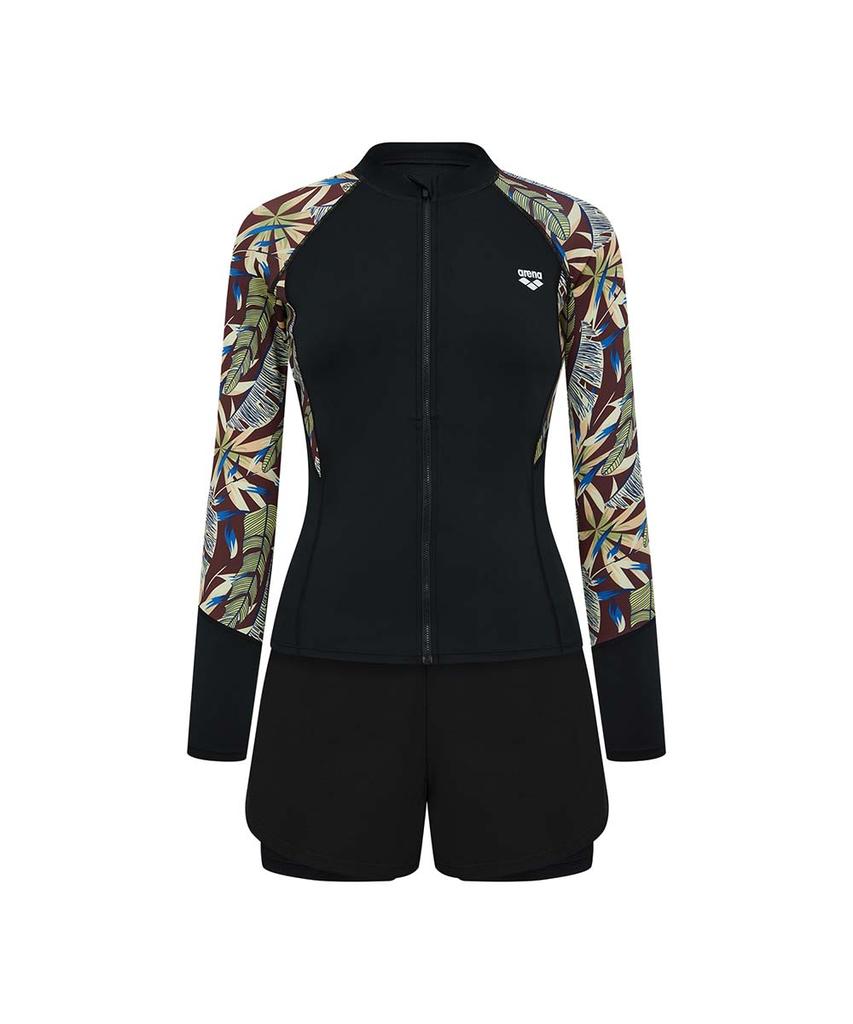 Комплект из рашгарда с молнией Alena Reef Leisure A4Bl1Ps13Blk