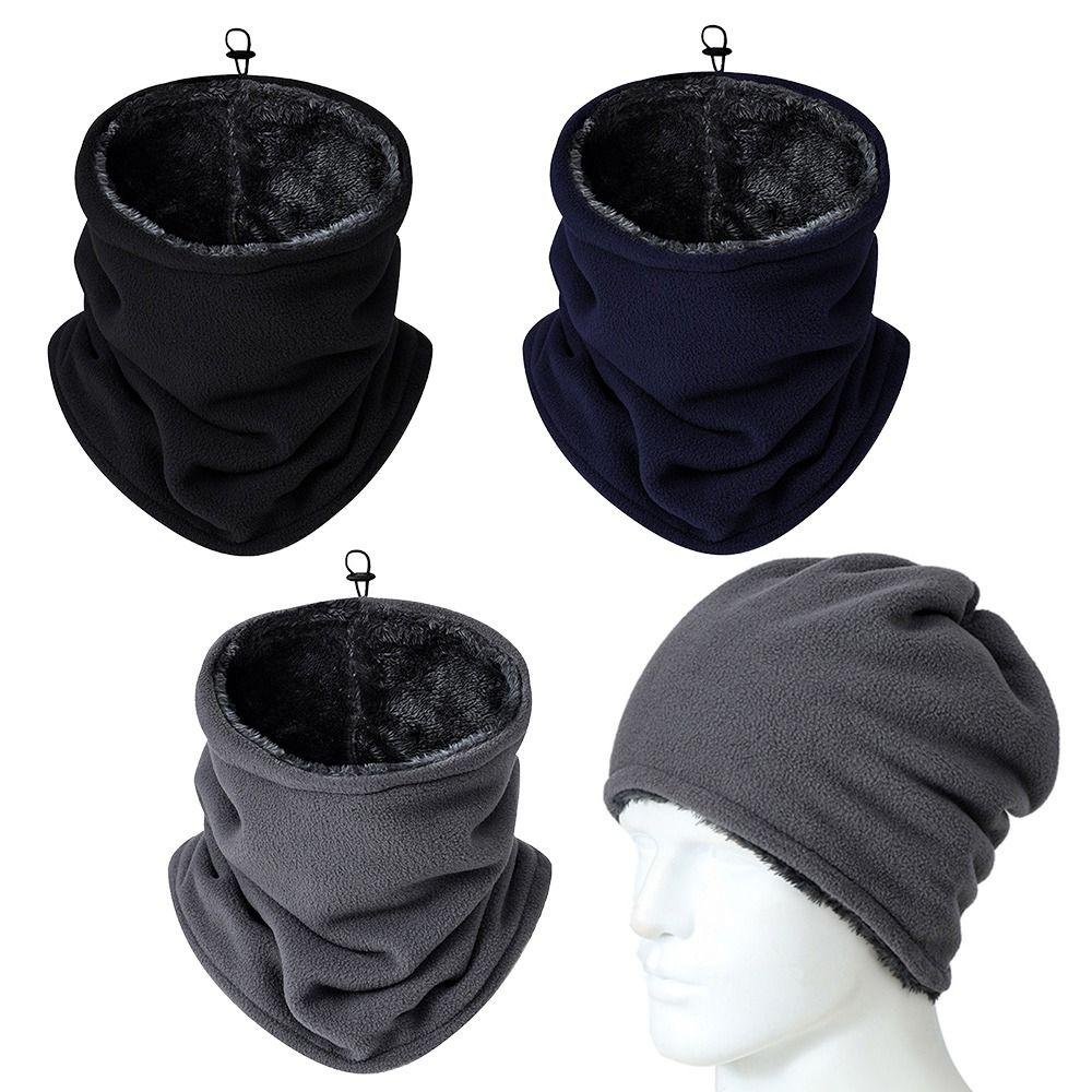 Fleece Lining Cycling Neck Warmer Thickened Neck Scarves Outdoor Warmer Fake Collar  Men Women