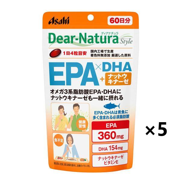 Asahi Supplement Dear Natura Style EPA DHA Nattokinase 60 days Soft Capsule
