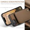 For iPhone 16e Phone Case CASEME C22 Leather Back Cover with RFID Blocking Card Slots