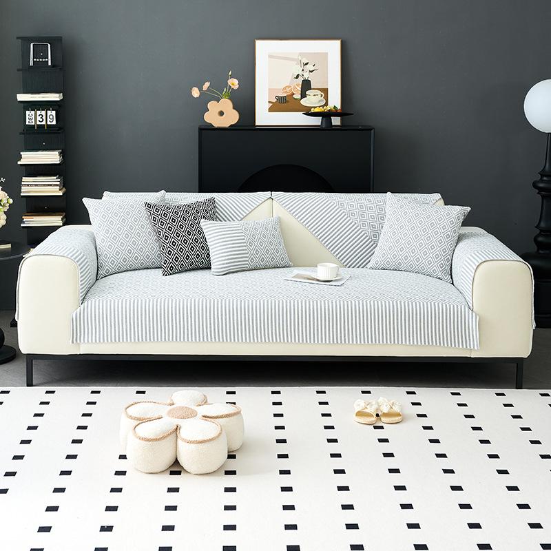 Premium Sofa Cushion New Four-Season Universal Straight Row Seat Cushion Fixed Non-Slip Sofa Cover Cloth Towel